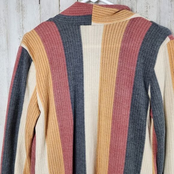 P & Rose Striped Cardigan Sweater Multicolored Size Small - Picture 9 of 10